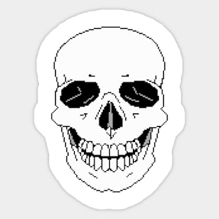 Pixel Skull Sticker